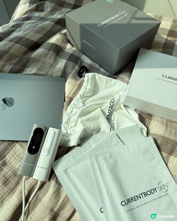 Ｉ全新 CurrentBody Skin LED 6合1光療面膜儀+亮白胸頸美容儀組合Ｉ