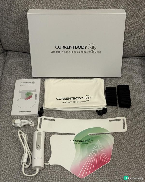 Ｉ全新 CurrentBody Skin LED 6合1光療面膜儀+亮白胸頸美容儀組合Ｉ