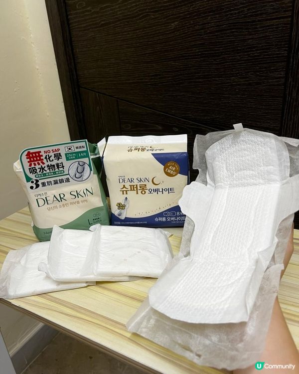 韓國 No.1 衛生巾品牌 DEAR SKIN🎀【萬寧獨賣 買二送一優惠 】⭐