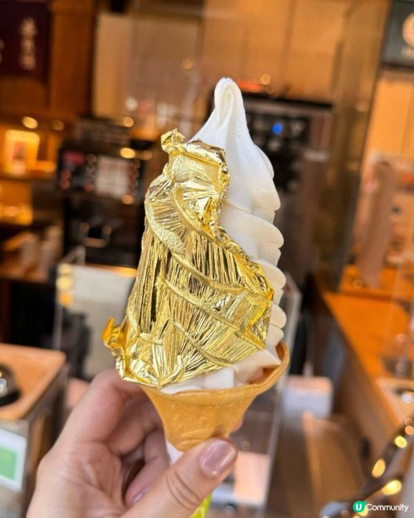 名古屋金箔豆腐雪糕！🤩 金光閃閃超好味！😋