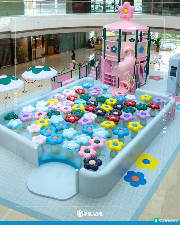 超巨型花花泳池登陸IFC｜今夏必訪潮點！沉浸式泳池藝術裝置！