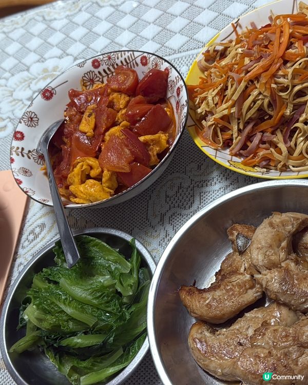 打風天，自家飯