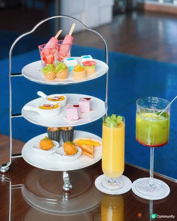 銅鑼灣精緻下午茶😋！打卡一流！📸望住海景好chill💖