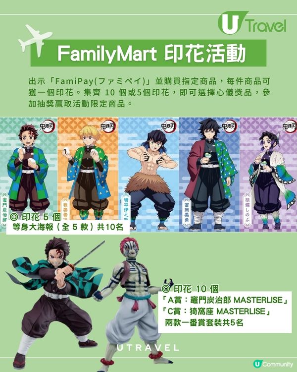 日本FamilyMart聯乘《鬼滅之刃》！炭治郎忌廉卷/胡蝶忍蜜瓜包 送文件夾/一番賞！
