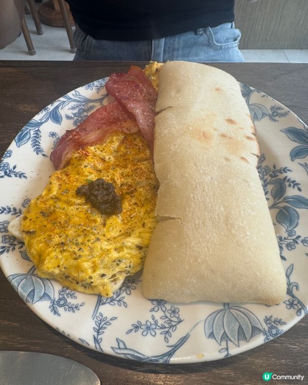 正呀喂！元朗隱世咖啡店☕️🤤 煙肉黑松露炒蛋💯！