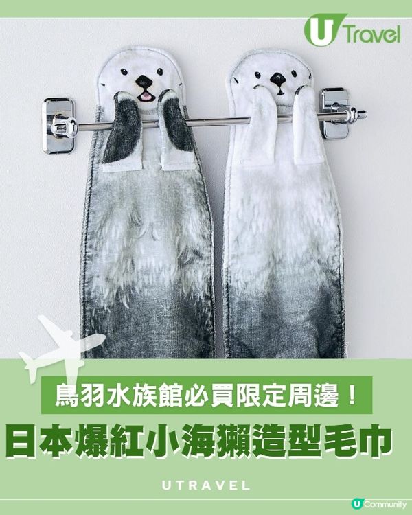 日本鳥羽水族館限定｢小海獺毛巾｣可愛到犯規!