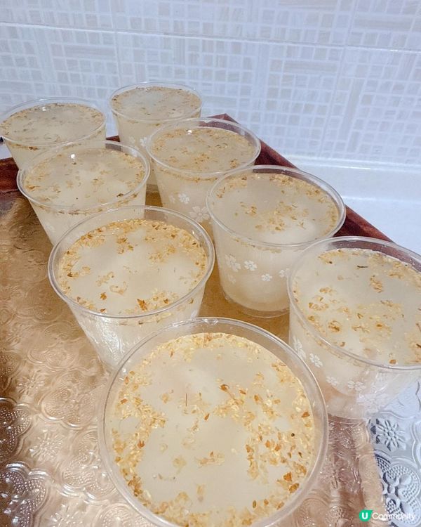 消暑荔枝桂花椰汁糕🤤 四種材料就搞掂