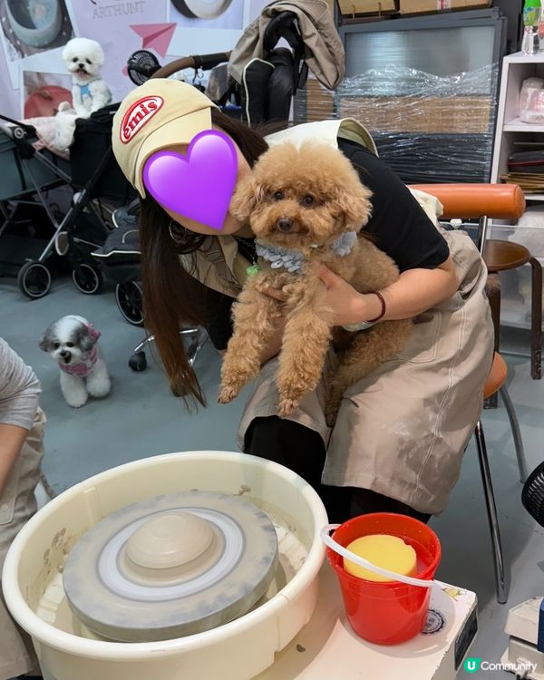 第一次帶埋愛犬玩陶藝！超好玩🤩 暑假必去！🔥