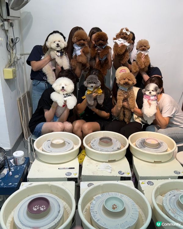 第一次帶埋愛犬玩陶藝！超好玩🤩 暑假必去！🔥