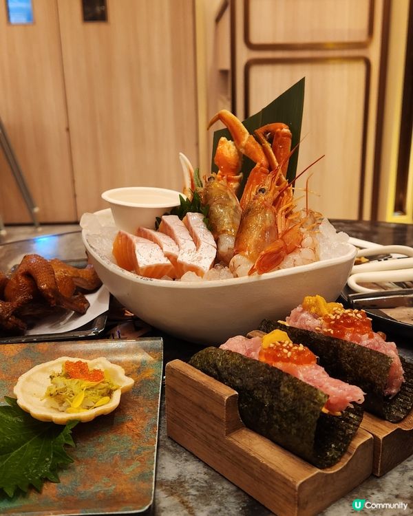 殿大喜屋放題！海膽魚子醬任食🤤🍣🦀