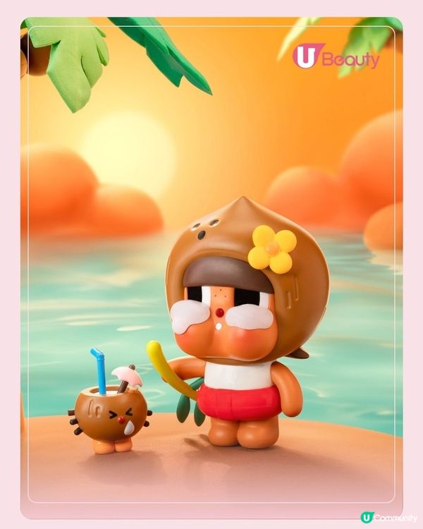 CRYBABY 椰島度假系列🌴 夏日限定！熱帶風情海島造型🥥