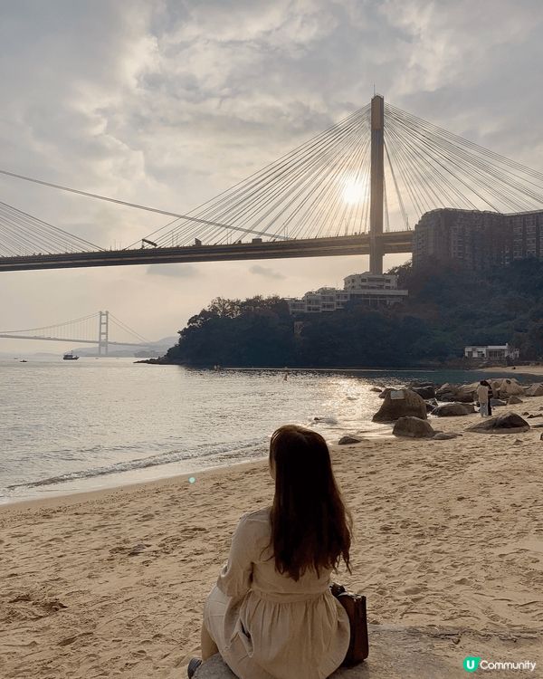 汀九橋睇日落🌅，靚到爆！夕陽無限好！😍