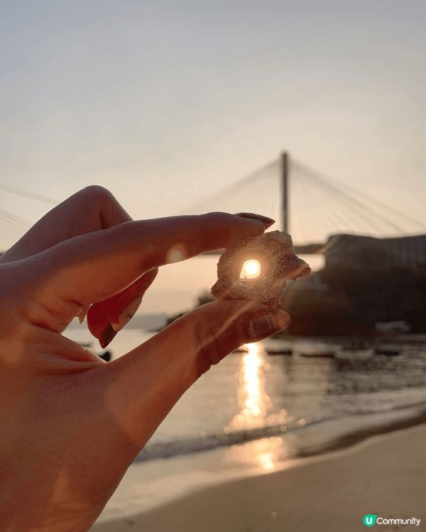 汀九橋睇日落🌅，靚到爆！夕陽無限好！😍