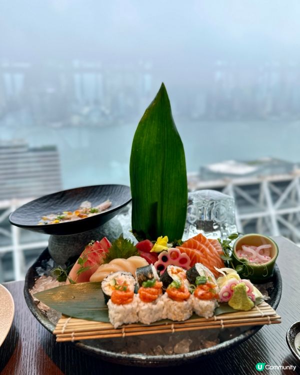 尖沙咀望維多利亞海景食飯😍