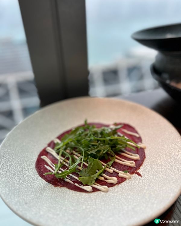 尖沙咀望維多利亞海景食飯😍