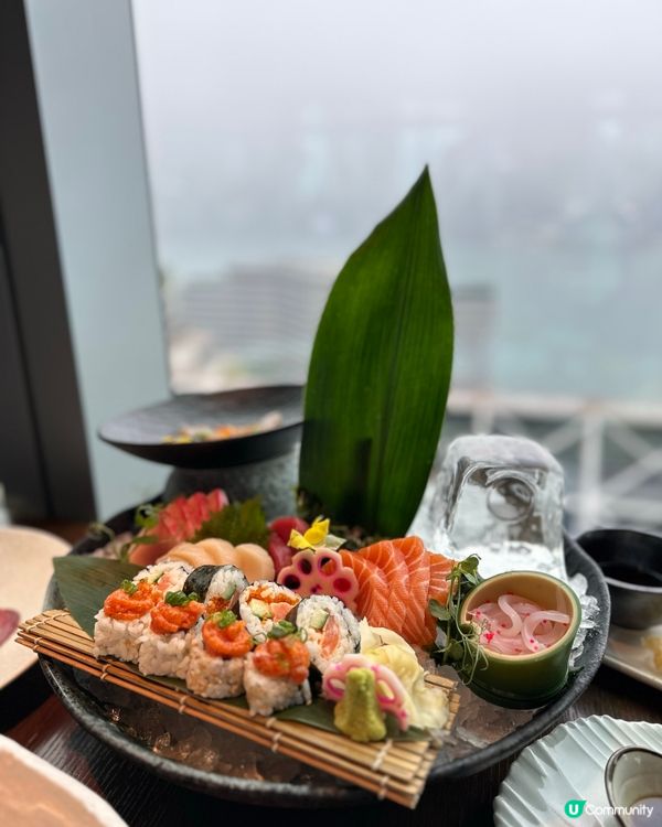 尖沙咀望維多利亞海景食飯😍