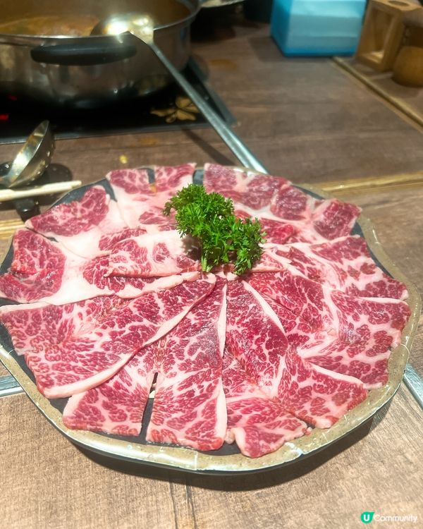 大角咀原隻巨蟹火鍋🦀🍲＋牛魔王拼盤🐮😋