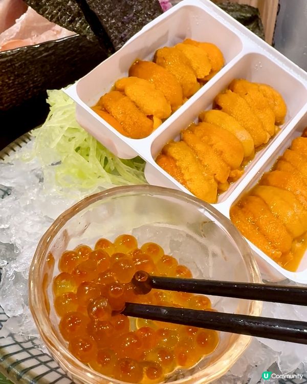 放題竟然有任食整盒海膽‼️🤩🤩😚