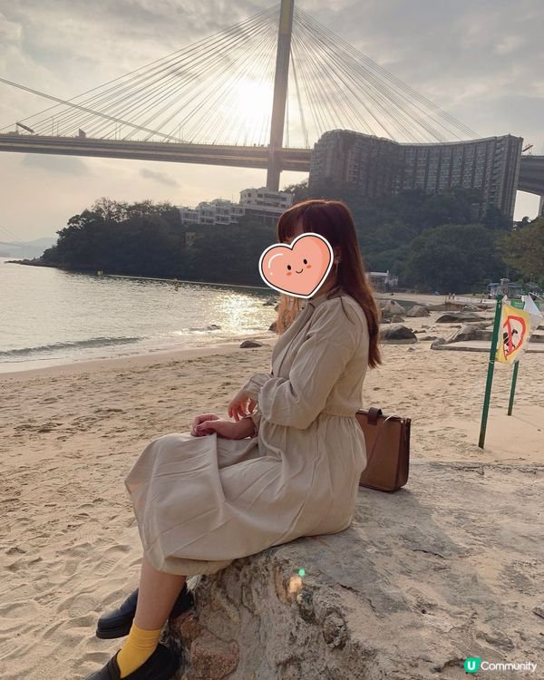 汀九橋睇日落🌅，靚到爆！夕陽無限好！😍