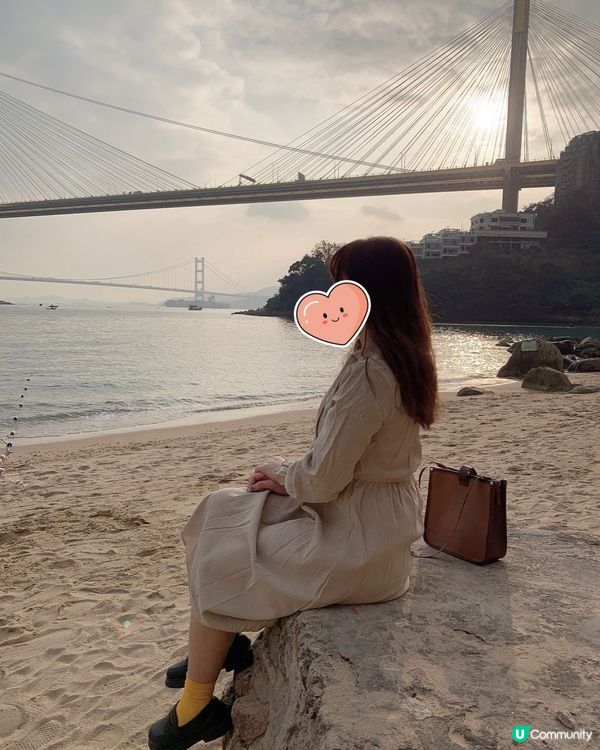 汀九橋睇日落🌅，靚到爆！夕陽無限好！😍