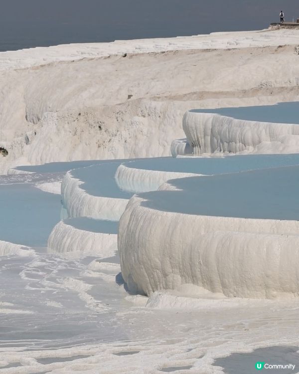 棉花堡好像一座雪山