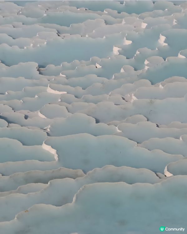 棉花堡好像一座雪山