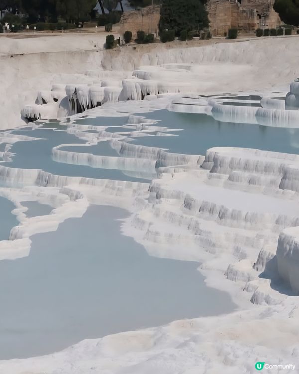 棉花堡好像一座雪山