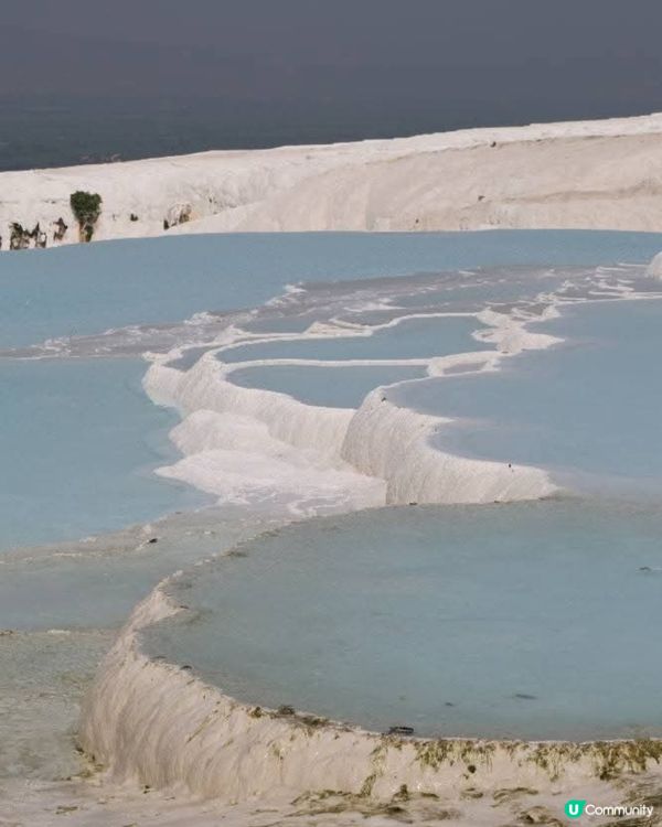棉花堡好像一座雪山