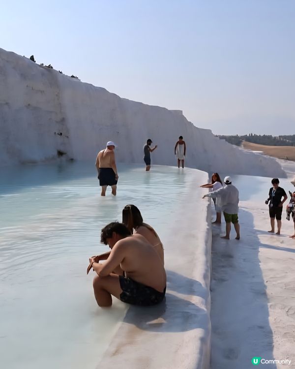 棉花堡好像一座雪山