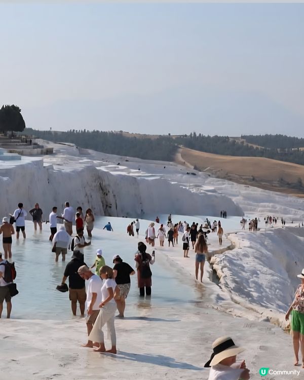 棉花堡好像一座雪山