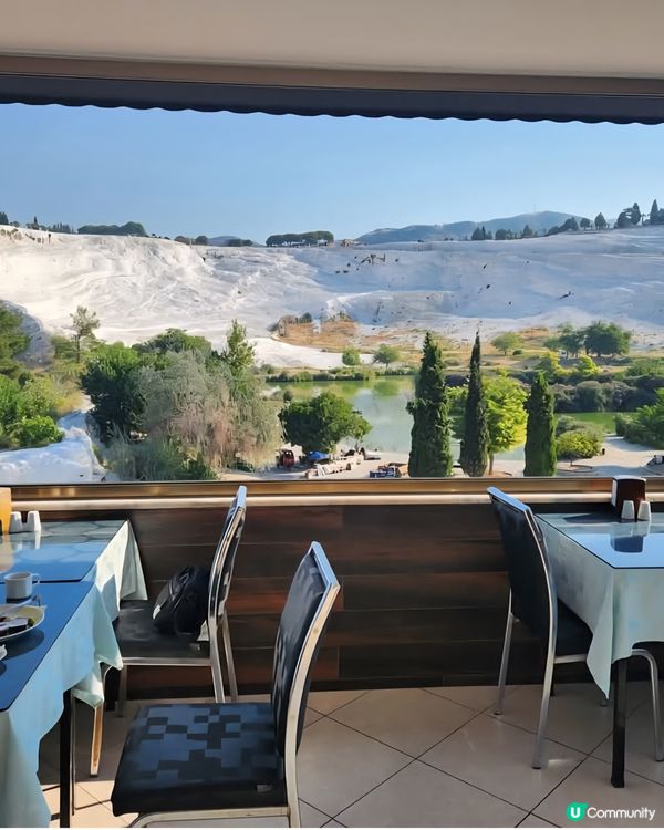 棉花堡好像一座雪山