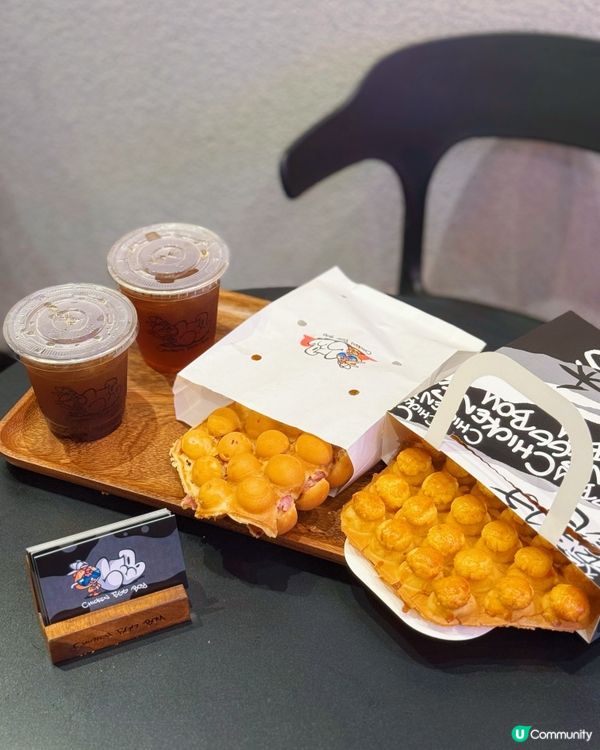 中上環人氣菠蘿包雞蛋仔😋！脆卜卜！