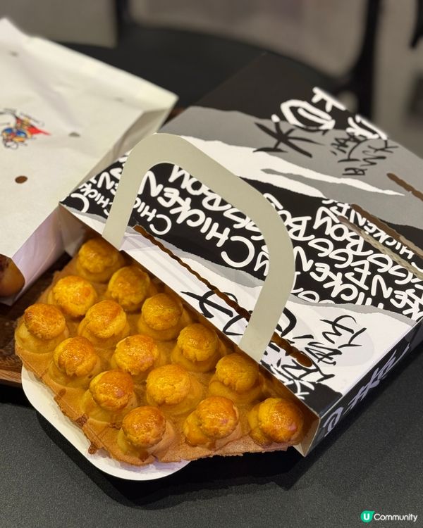 中上環人氣菠蘿包雞蛋仔😋！脆卜卜！