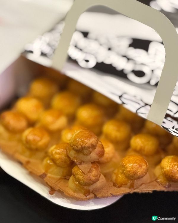 中上環人氣菠蘿包雞蛋仔😋！脆卜卜！