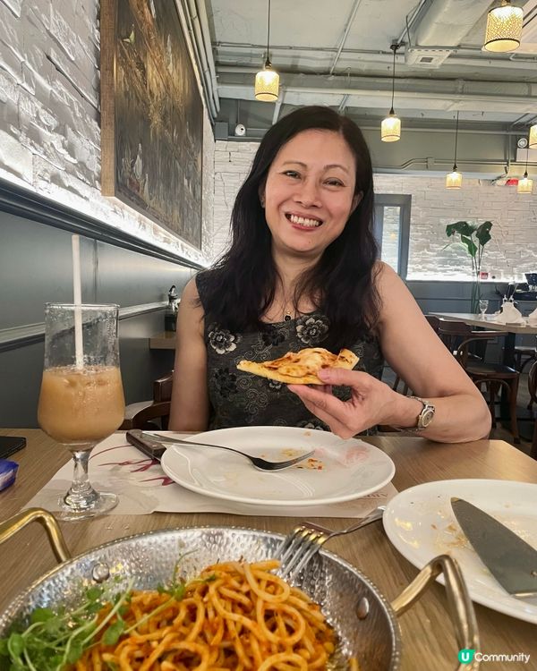 【北角意大利🇮🇹】同媽咪開心撐枱腳！🍝😋