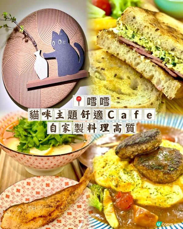 太子貓咪主題舒適Cafe 自家製料理高質