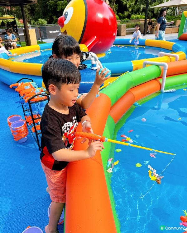 放假去邊好？新城市廣場玩水💦彈彈床！🥳