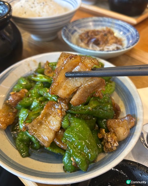 香辣青椒炒肉🤤！