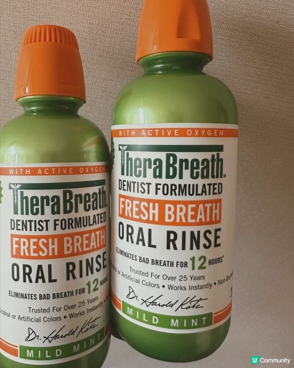 🇺🇸美國TheraBreath漱口水用後感✨  