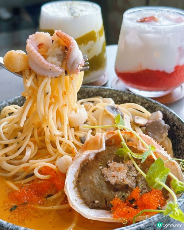 銅鑼灣維港靚景cafe😍午市$108就食到