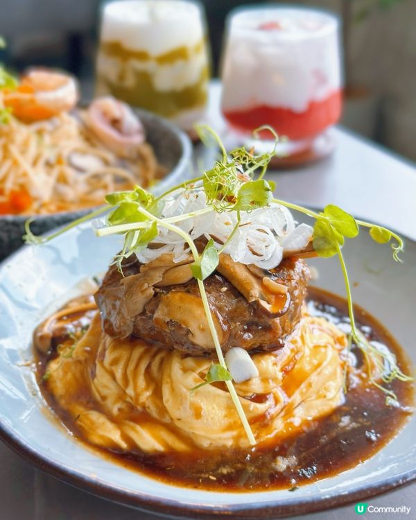 銅鑼灣維港靚景cafe😍午市$108就食到