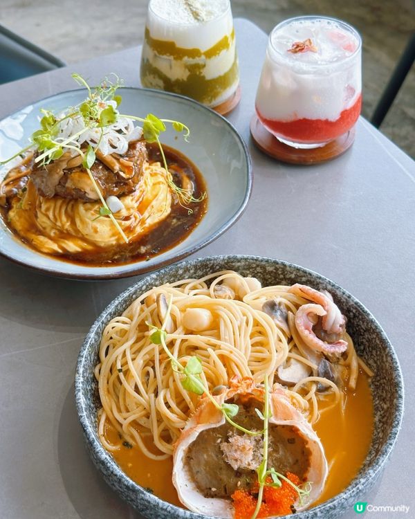 銅鑼灣維港靚景cafe😍午市$108就食到