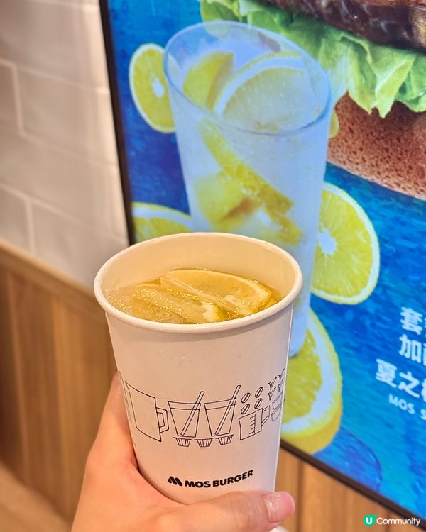 和風漢堡🍔+檸檬梳打🍋！清爽一夏！😋