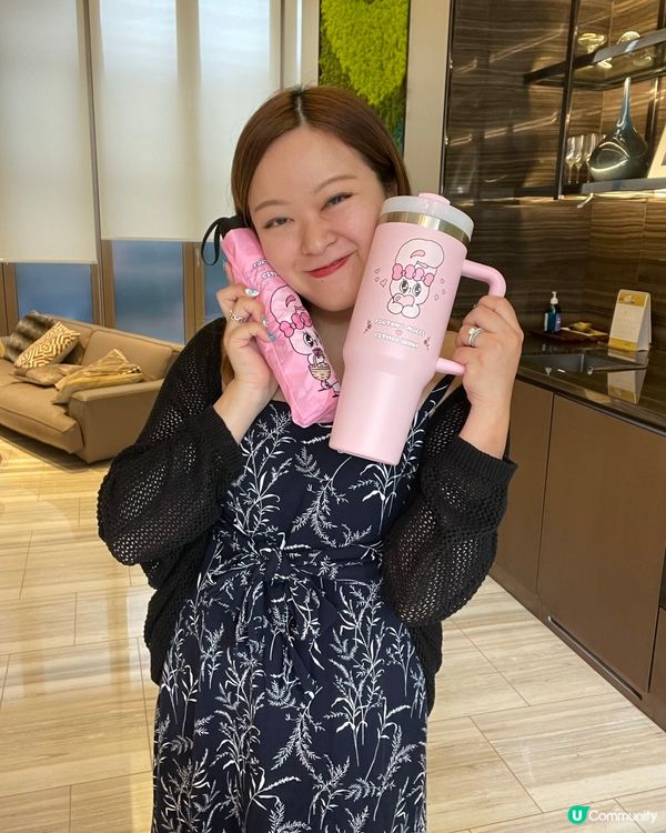 收到禮物開心到飛起！🎁 甜夢花旅傘超靚！🌸