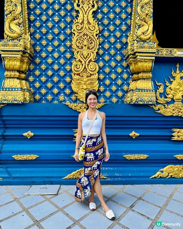 清萊藍廟(Wat Rong Suea Ten)🎨🕊️