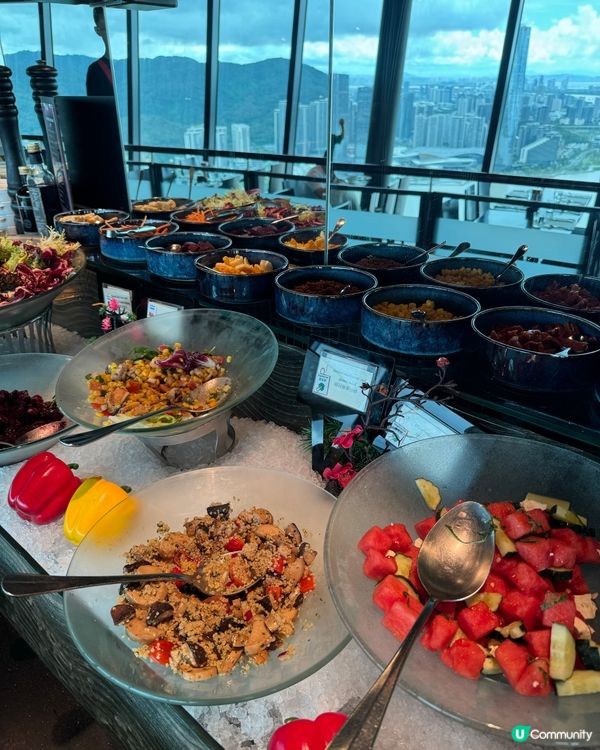 澳門旅遊塔360度全景自助餐🤤