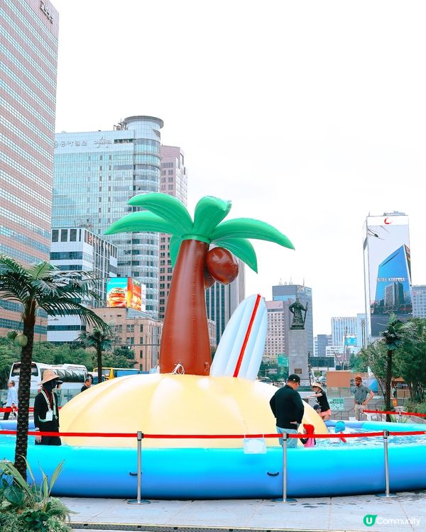 首爾景福宮對開 期間限定水上樂園！