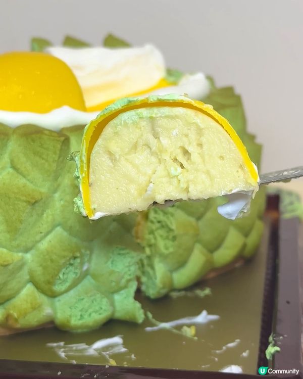 榴槤控🚨聖安娜貓山王蛋糕！🤤