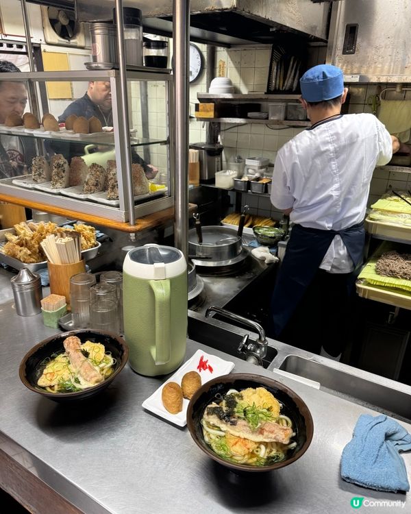 日本大阪暖笠笠濃湯烏冬🍜！朝早開餐一流😋！