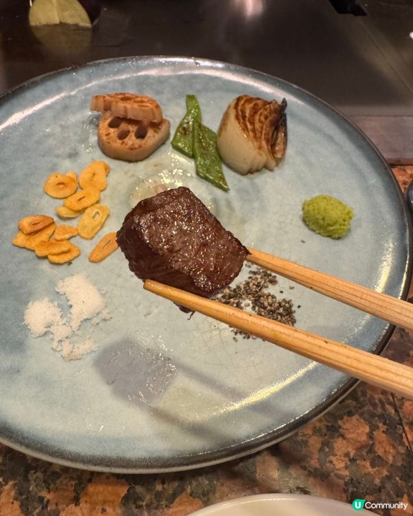 終於食到🐮神戶牛！